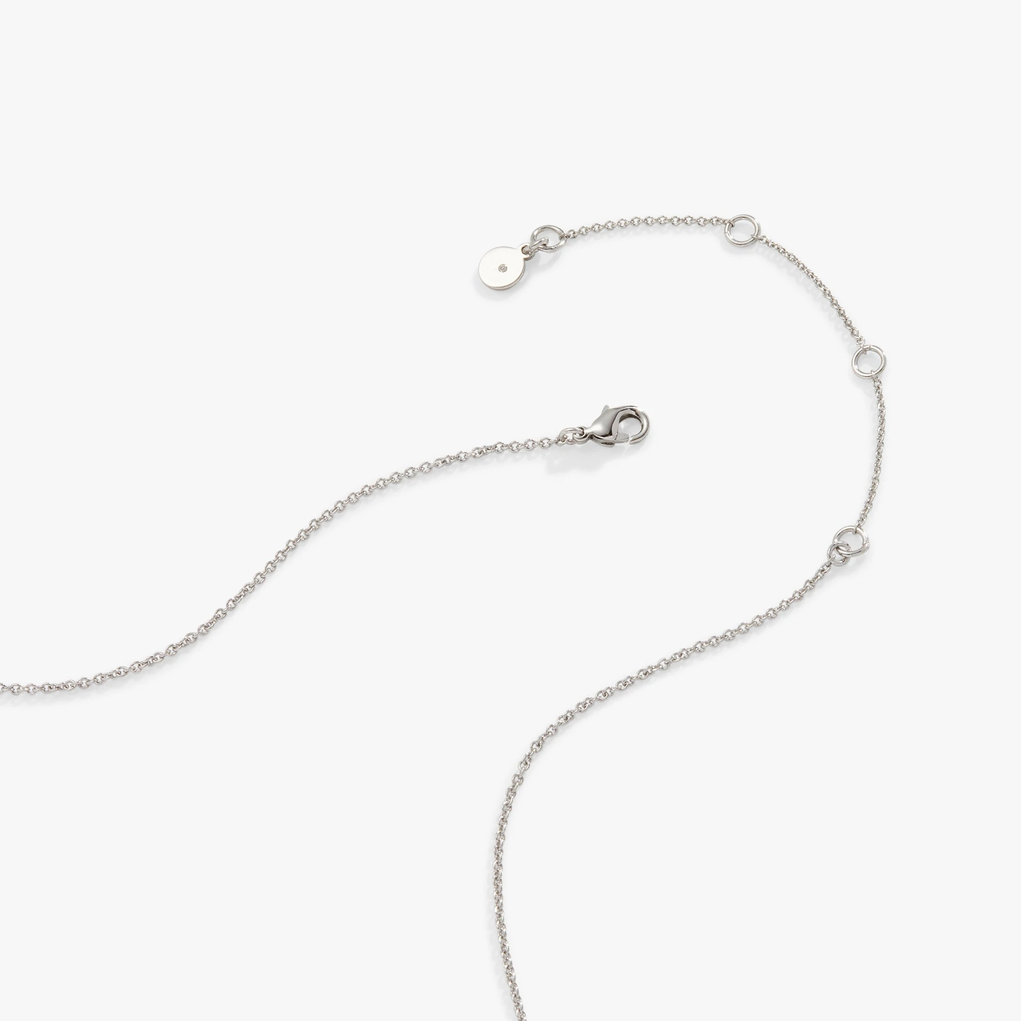 Gemstone Heart Necklace, Reconstituted Onyx 4 Gemstone Heart Necklace, Reconstituted Onyx - Image 2