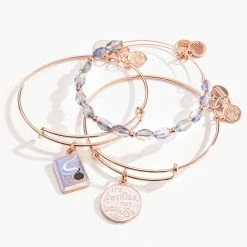 Harry Potter™ Hermione Bangle Bracelets, Set Of 3 9 Harry Potter™ Hermione Bangle Bracelets, Set Of 3 -Alex And Ani Bracelets Shop harry potter hermione bangle bracelets set of 3 alt AS629022SR