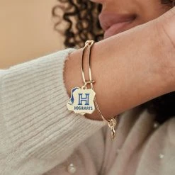 Harry Potter™ Hogwarts™ Welcome Home Slider Charm Bangle -Alex And Ani Bracelets Shop harry potter hogwarts welcome home slider charm bangle bracelet model AS21HPNOVSG V1