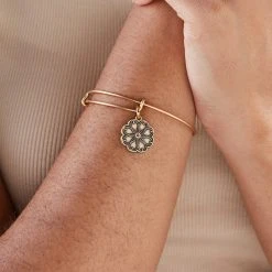 Healing Love Flower Charm Bangle 9 Healing Love Flower Charm Bangle -Alex And Ani Bracelets Shop healing love flower charm bangle bracelet model AA612022EWBRG