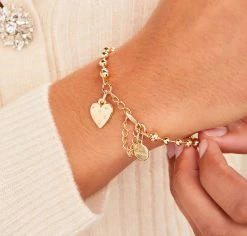 Heart Ball Chain Bracelet -Alex And Ani Bracelets Shop heart ball chain bracelet adjustable model A21EBLVBCSG