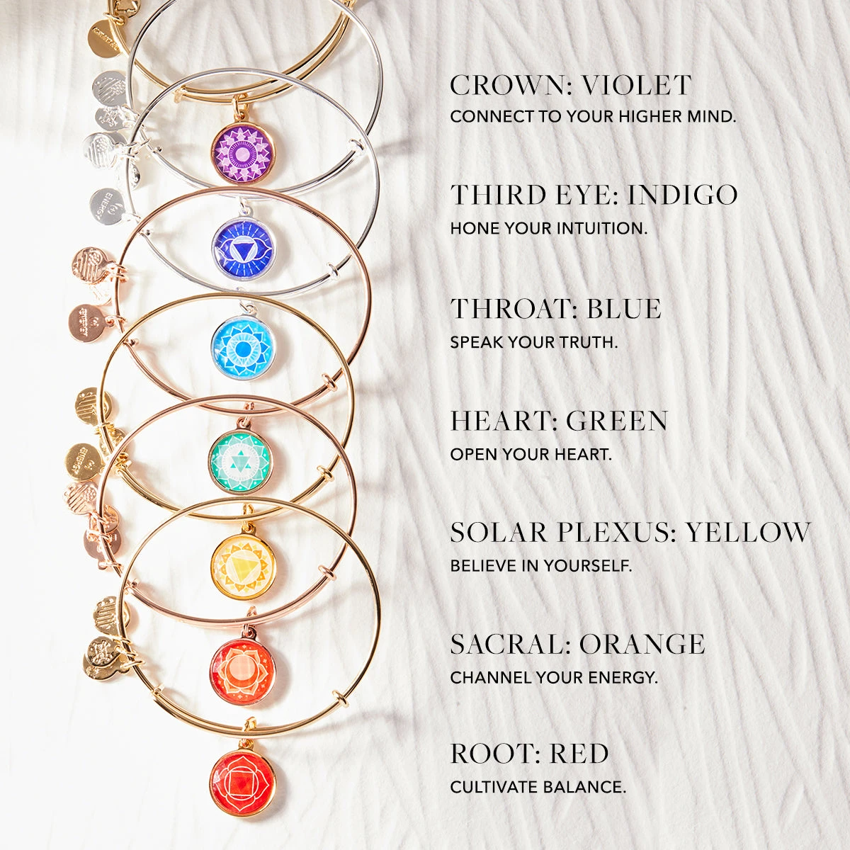 Heart Chakra Charm Bangle Bracelet 4 Heart Chakra Charm Bangle Bracelet - Image 2