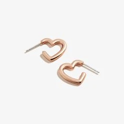 Heart Huggie Hoop Earrings -Alex And Ani Bracelets Shop heart huggie hoop earrings A22EHRTHPSR FRONT V2