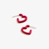 Heart Huggie Hoop Earrings