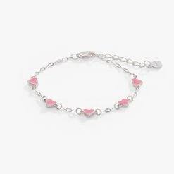 Hearts Chain Bracelet, Adjustable