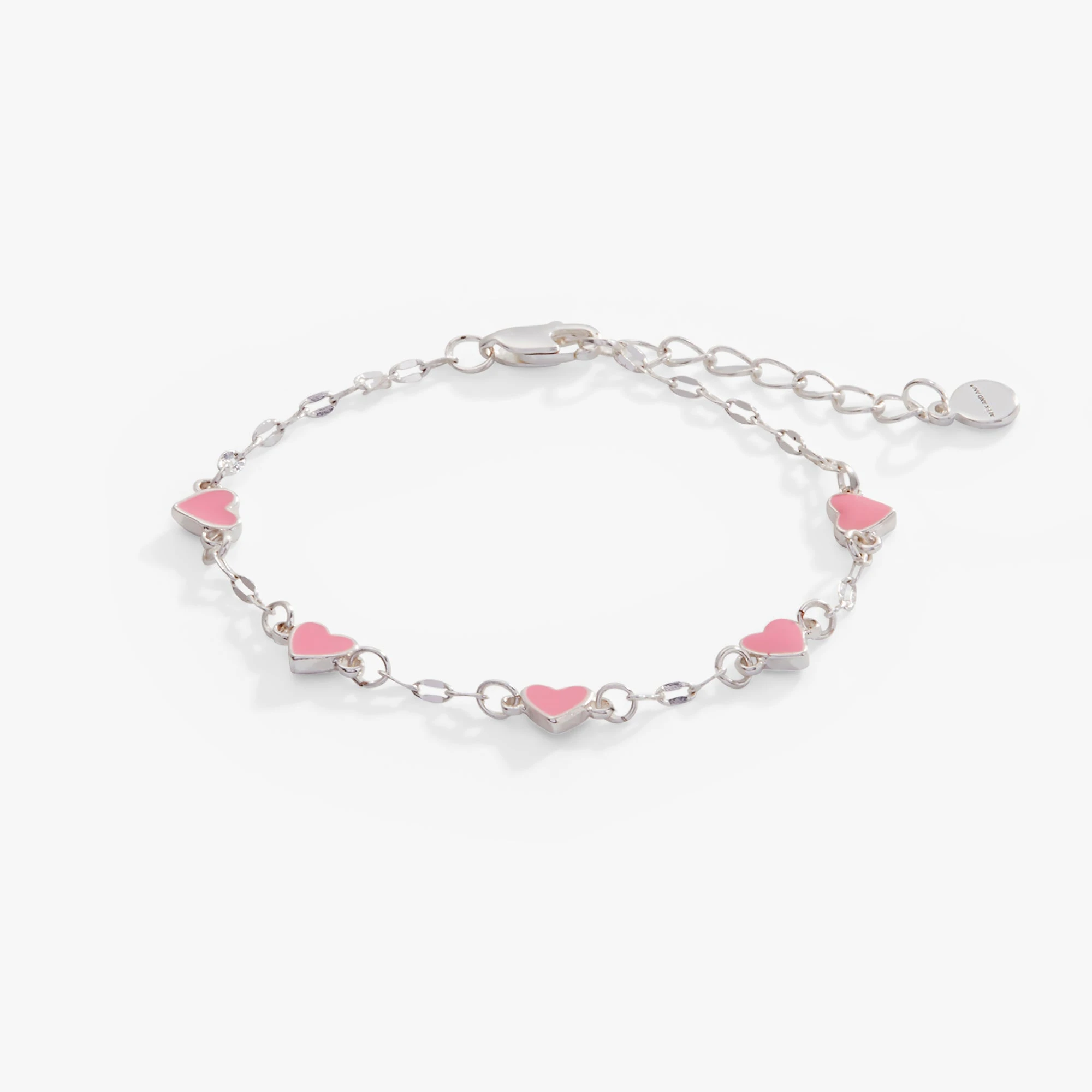 Hearts Chain Bracelet, Adjustable 3 Hearts Chain Bracelet, Adjustable