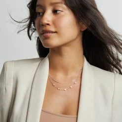 Hearts Chain Necklace, Adjustable -Alex And Ani Bracelets Shop hearts chain necklace adjustable model AA738123SS