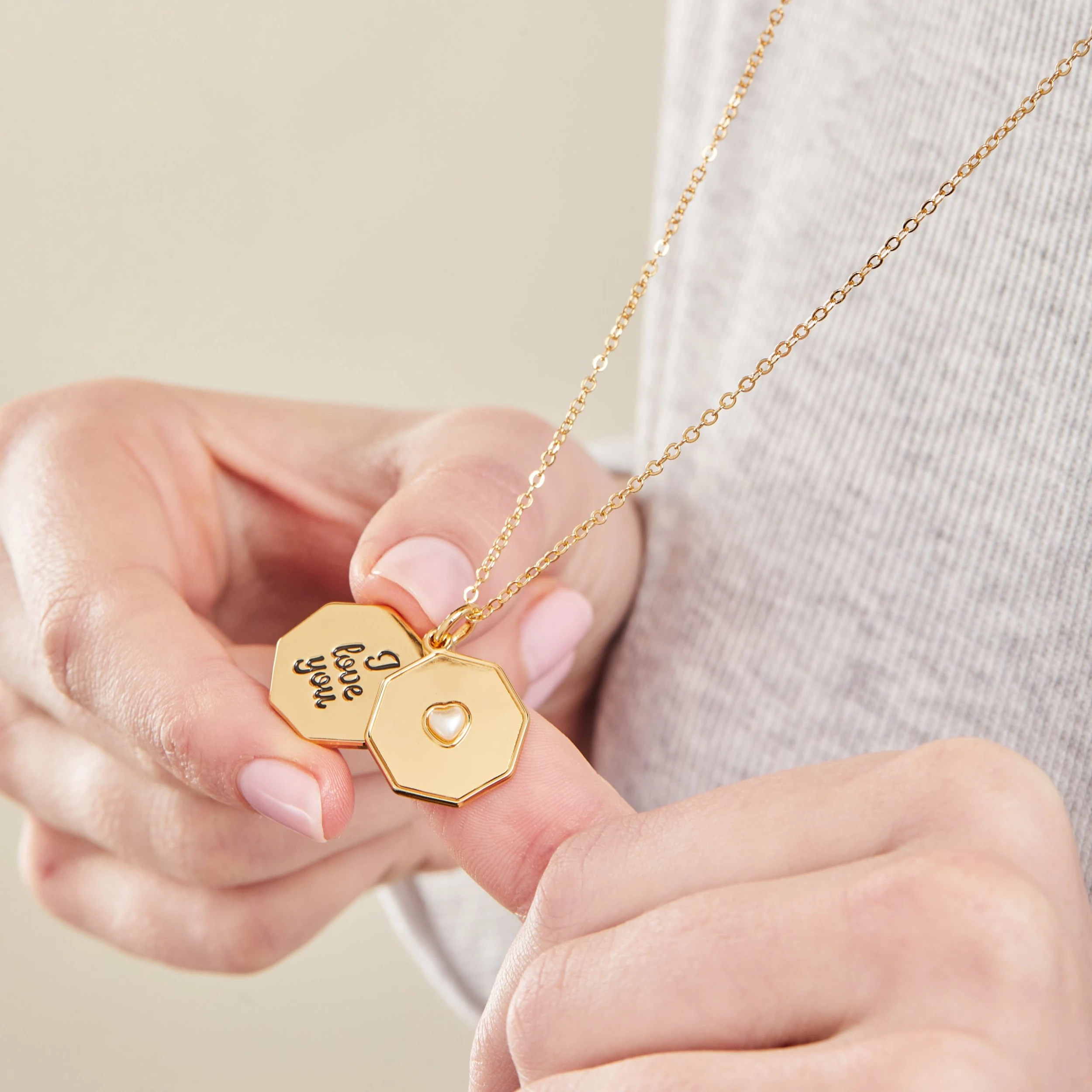 'I Love You' Slider Charm Necklace, Adjustable 6 'I Love You' Slider Charm Necklace, Adjustable - Image 4