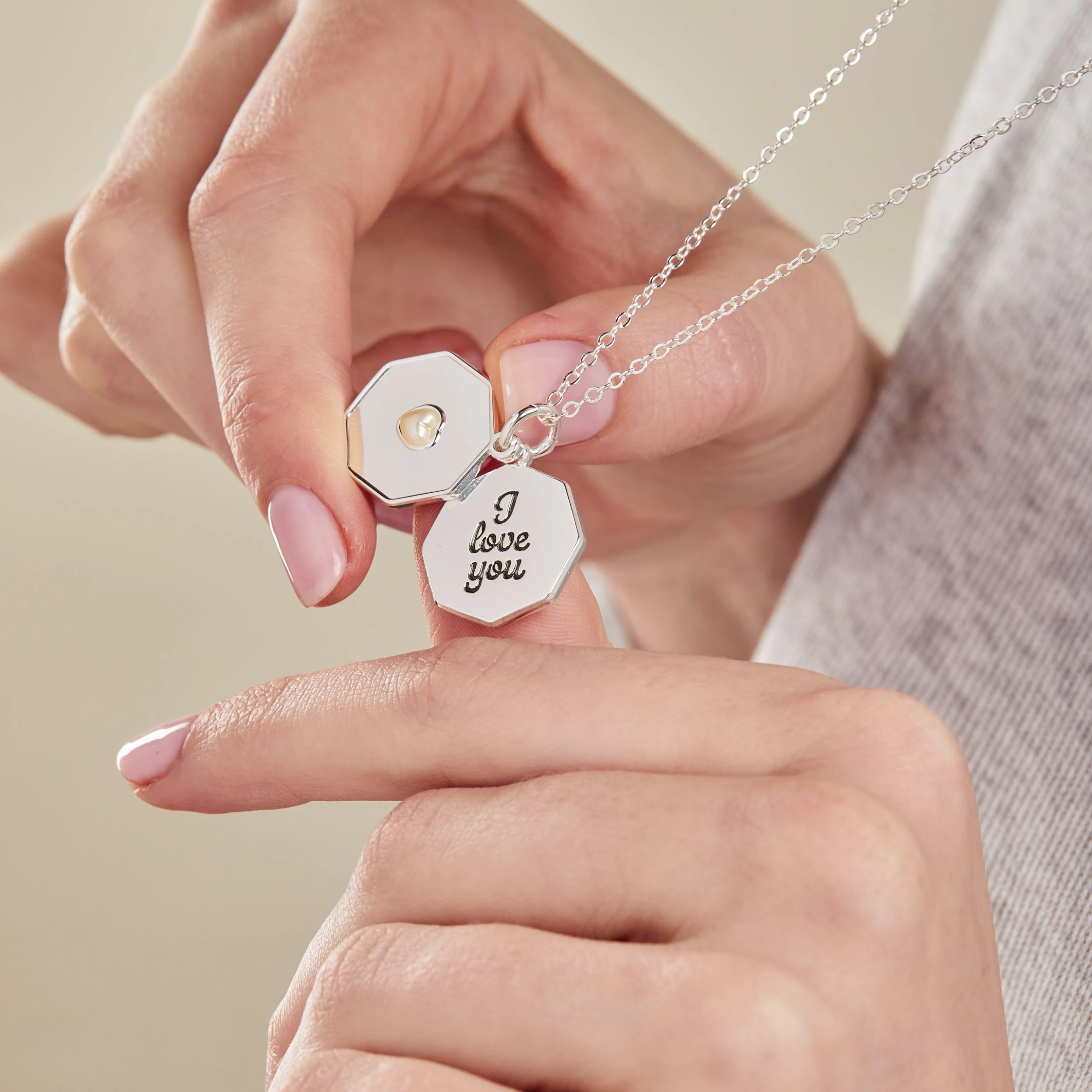 'I Love You' Slider Charm Necklace, Adjustable 4 'I Love You' Slider Charm Necklace, Adjustable - Image 2