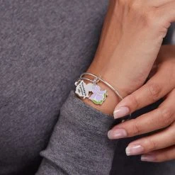 Iris Flower Mantra Charm Bangle -Alex And Ani Bracelets Shop iris flower charm bangle bracelet A21EBIRISSS38155