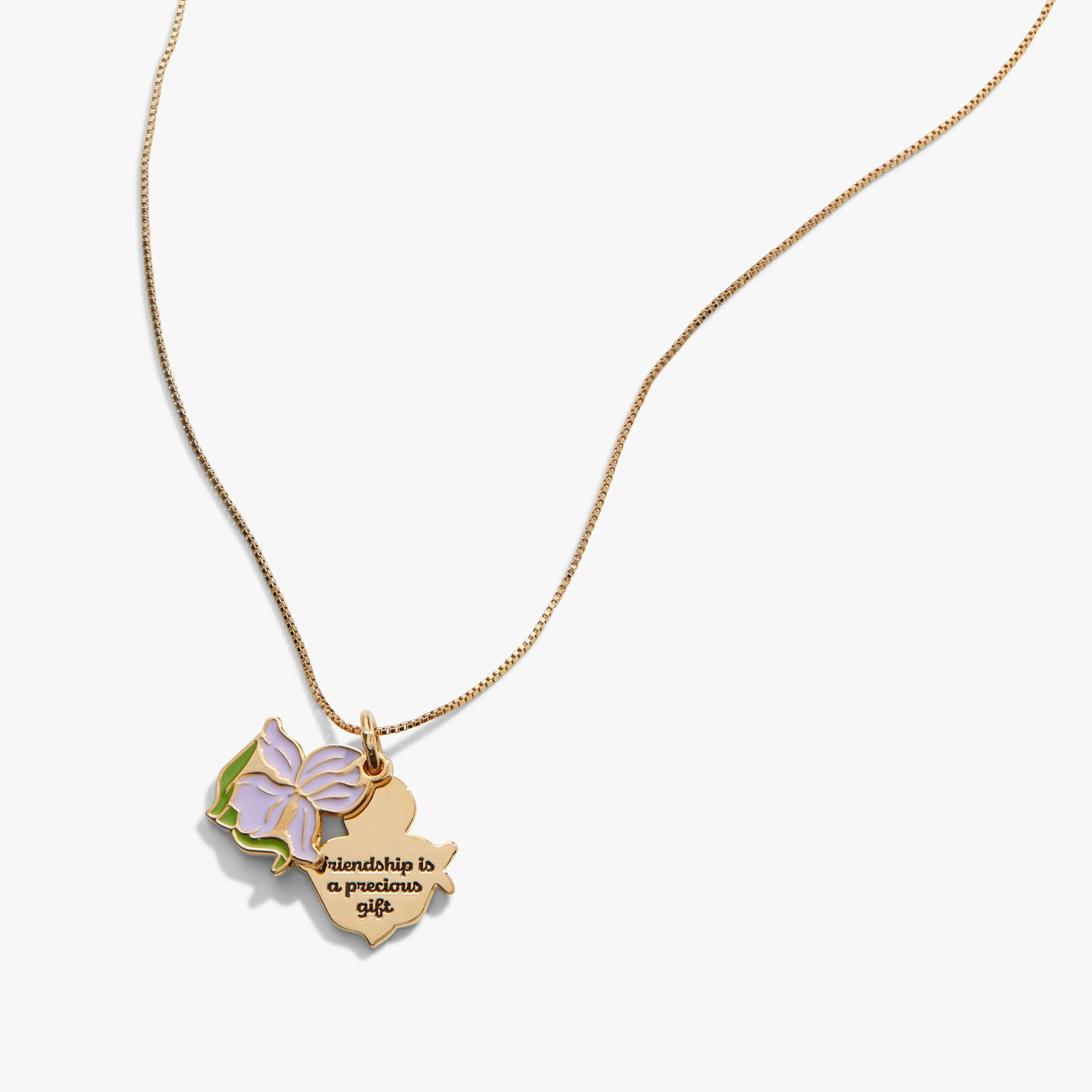 Iris Flower Mantra Charm Necklace 7 Iris Flower Mantra Charm Necklace - Image 5