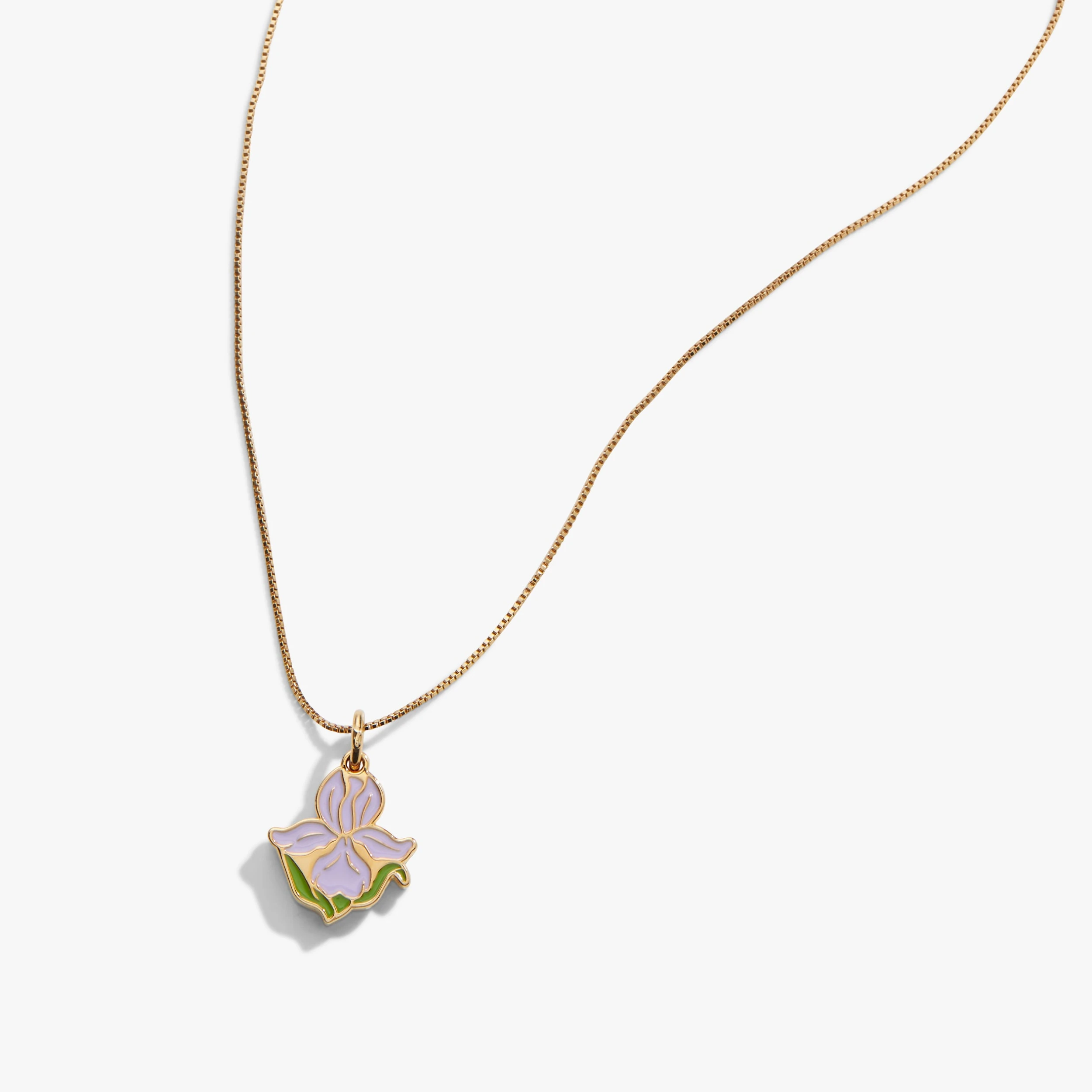 Iris Flower Mantra Charm Necklace 6 Iris Flower Mantra Charm Necklace - Image 4
