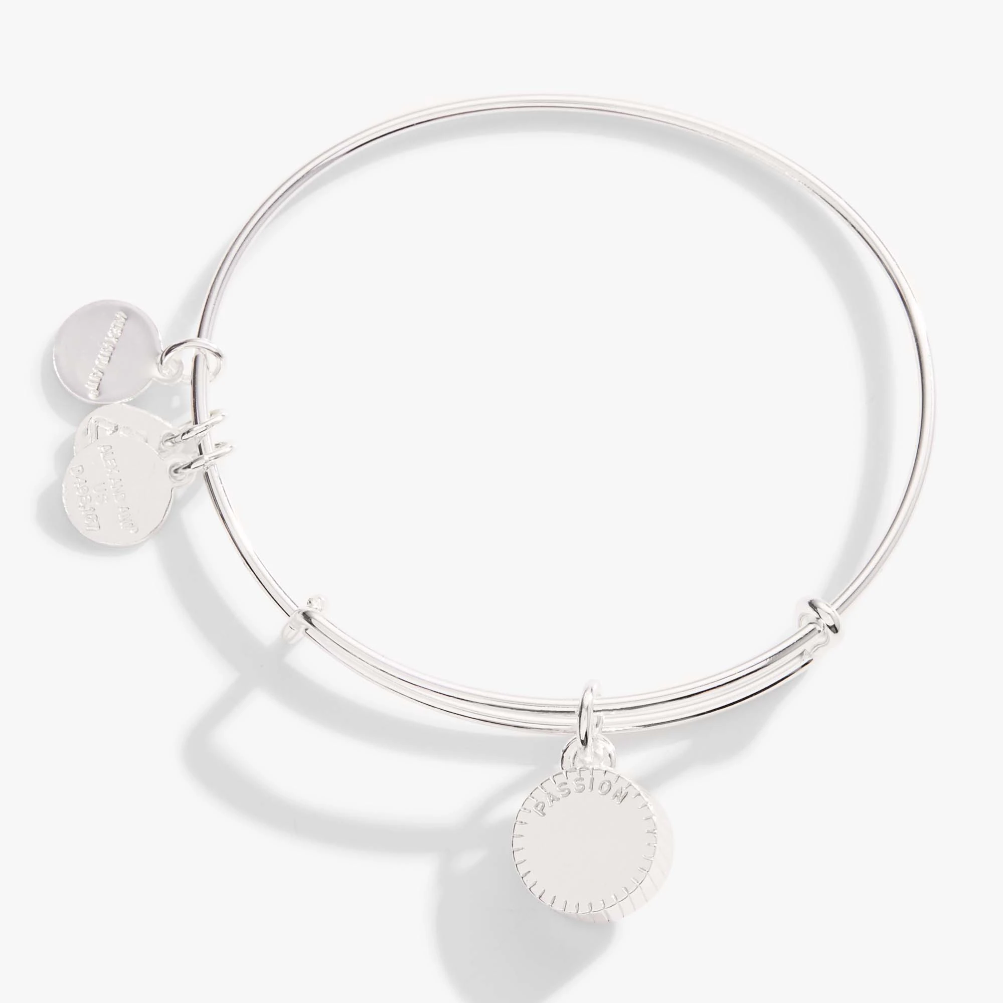 July Birthstone Charm Bangle, Ruby 5 July Birthstone Charm Bangle, Ruby - Image 3