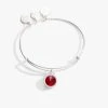 July Birthstone Charm Bangle, Ruby 1 July Birthstone Charm Bangle, Ruby -Alex And Ani Bracelets Shop july birthstone charm bangle bracelet light siam front A21EBBIR7SS