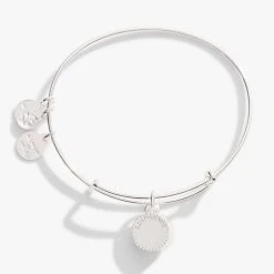 June Birthstone Charm Bangle, Light Amethyst -Alex And Ani Bracelets Shop june birthstone charm bangle bracelet light amethyst back A21EBBIR6SS