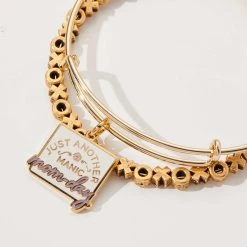 'Just Another Manic Mom-Day' Charm Bangle Bracelet -Alex And Ani Bracelets Shop just another manic mom day with xoxo accent