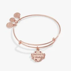 'Kindness Is Magic' Charm Bangle Bracelet