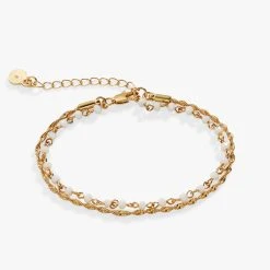 Layered Beaded And Chain Bracelet, Adjustable 12 Layered Beaded And Chain Bracelet, Adjustable -Alex And Ani Bracelets Shop layered rosary bracelet adjustable AA7540W23SG