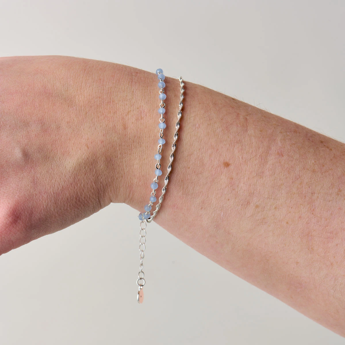 Layered Beaded And Chain Bracelet, Adjustable 4 Layered Beaded And Chain Bracelet, Adjustable - Image 2