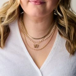 Butterfly + Crystal Necklace, Adjustable 17 Butterfly + Crystal Necklace, Adjustable -Alex And Ani Bracelets Shop layered rosary necklace adjustable on model layered AA7495W23SG 0691 1200x1200 bd93c0f