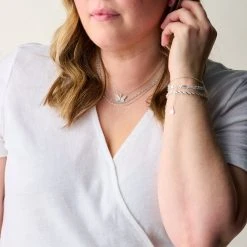 Layered Beaded And Chain Bracelet, Adjustable 16 Layered Beaded And Chain Bracelet, Adjustable -Alex And Ani Bracelets Shop layered rosary necklace adjustable on model layered3 AA7495W23SS 1200x1200 bd93c0f