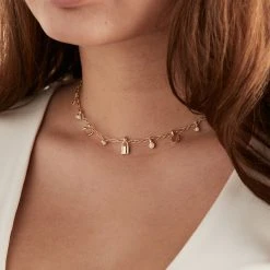 Alex And Ani Bracelets Shop -Alex And Ani Bracelets Shop love and luck mini multi charm necklace adjustable model AA740423SG