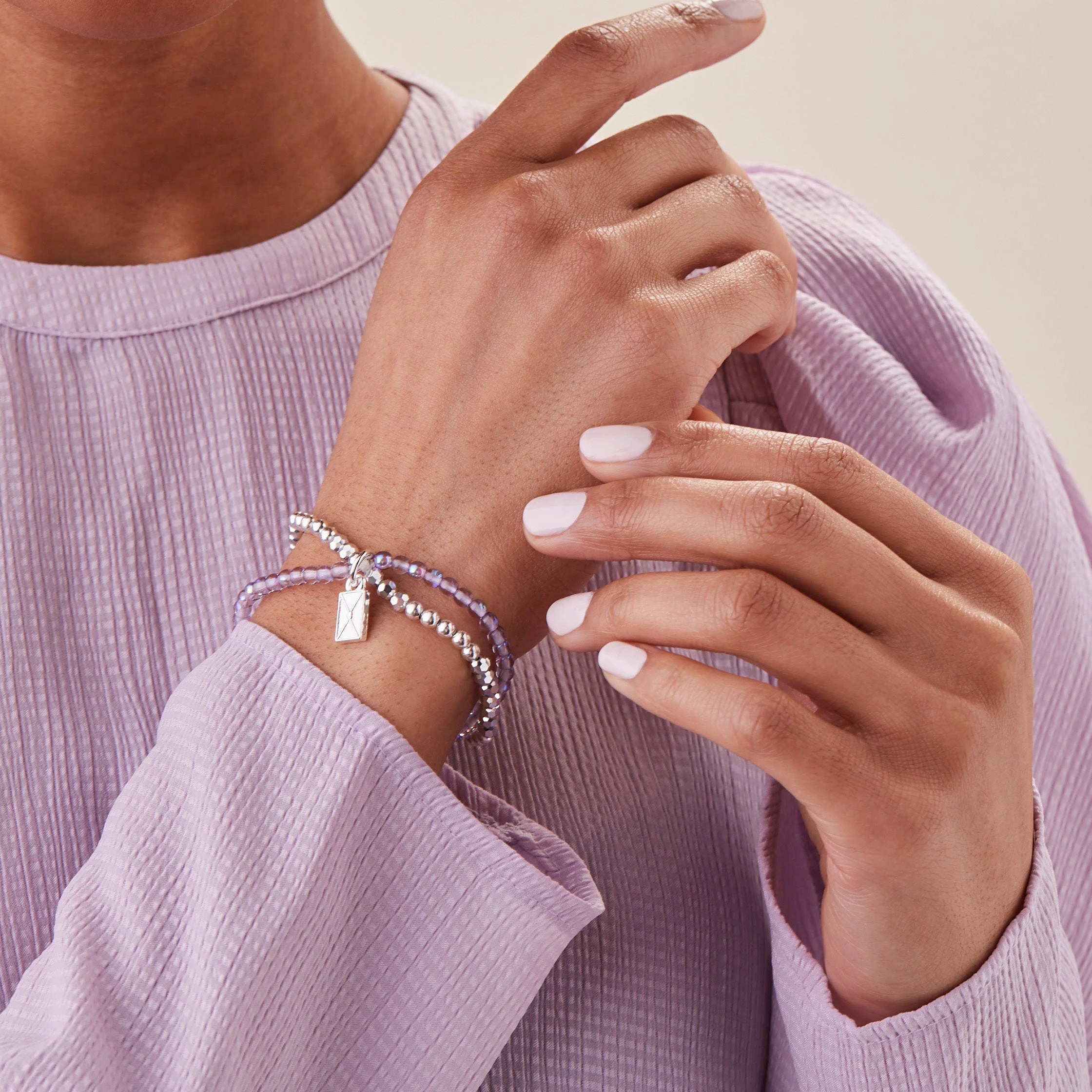 Love Letter Stretch Charm Bracelet 4 Love Letter Stretch Charm Bracelet - Image 2