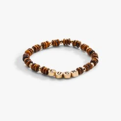 'Luck' Tiger's Eye Stretch Bracelet -Alex And Ani Bracelets Shop luck tigers eye stretch bracelet alt1 A22LUCKSTSG