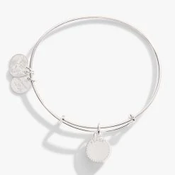 March Birthstone Charm Bangle, Aquamarine -Alex And Ani Bracelets Shop march birthstone charm bangle bracelet aquamarine back A21EBBIR3SS