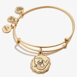 Mermaid Charm Bangle -Alex And Ani Bracelets Shop mermaid charm bangle iii gold front A21EBMERRG