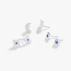 Moon + North Star Stud Earrings, Set Of 3 -Alex And Ani Bracelets Shop moon and north star stud earrings set of 3 AA709422SS