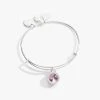 October Birthstone Charm Bangle, Rose 2 October Birthstone Charm Bangle, Rose -Alex And Ani Bracelets Shop october birthstone charm bangle bracelet rose front A21EBBIR10SS