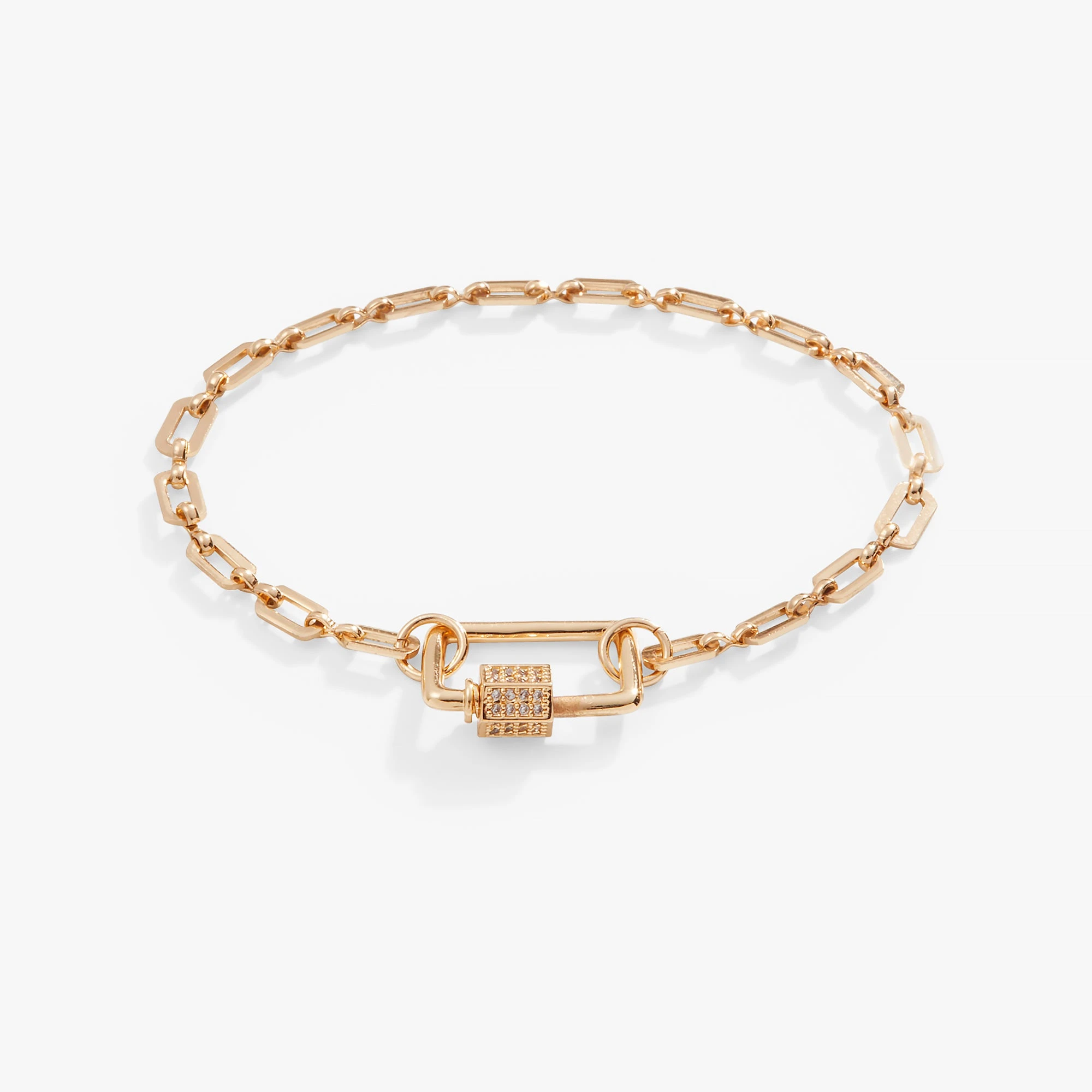 Open Link Square Carabiner Bracelet 6 Open Link Square Carabiner Bracelet - Image 4