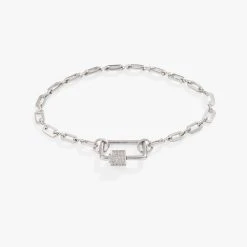 Open Link Square Carabiner Bracelet