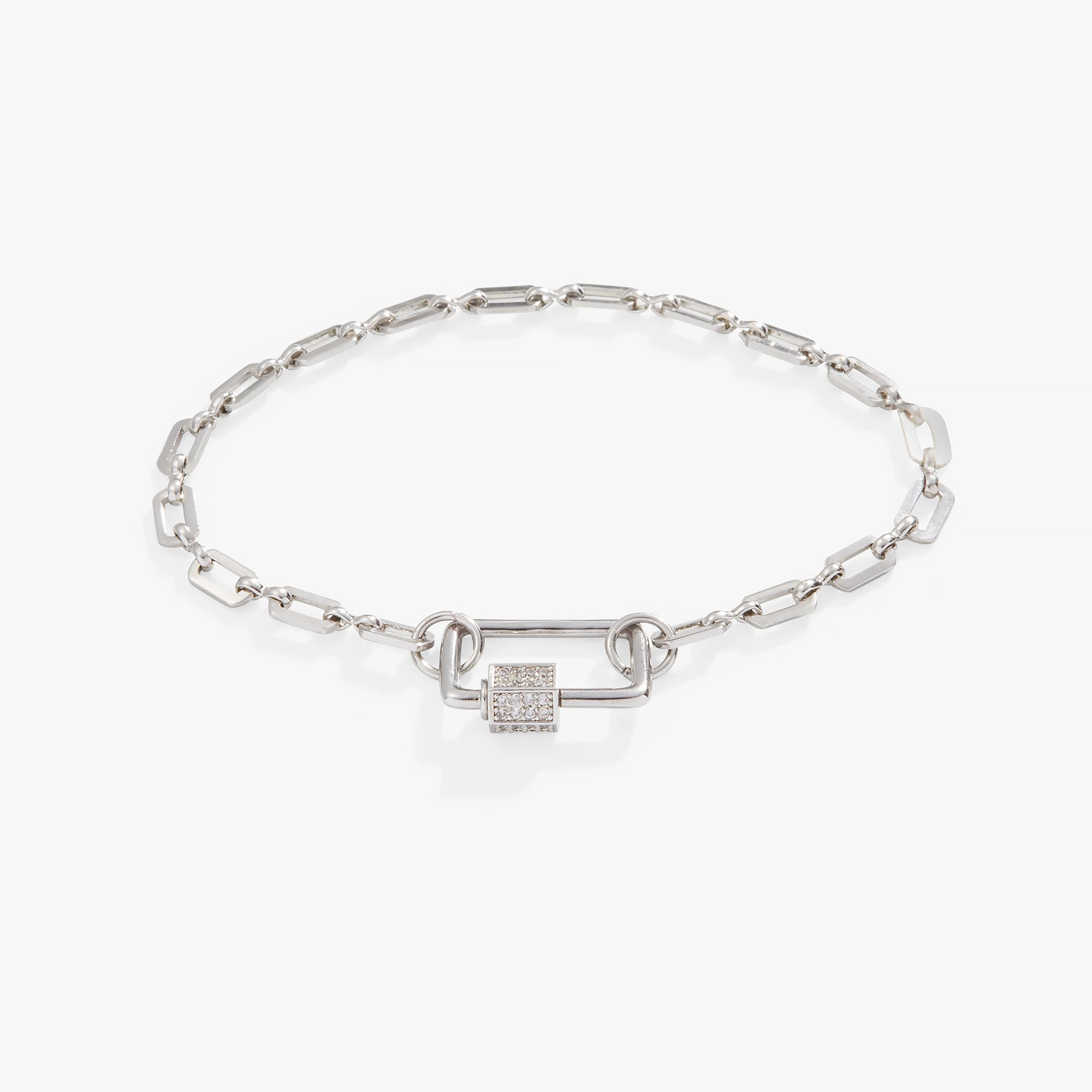 Open Link Square Carabiner Bracelet 3 Open Link Square Carabiner Bracelet