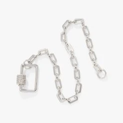 Open Link Square Carabiner Bracelet 10 Open Link Square Carabiner Bracelet -Alex And Ani Bracelets Shop open link square carabiner bracelet alt A22OLSCBRSS