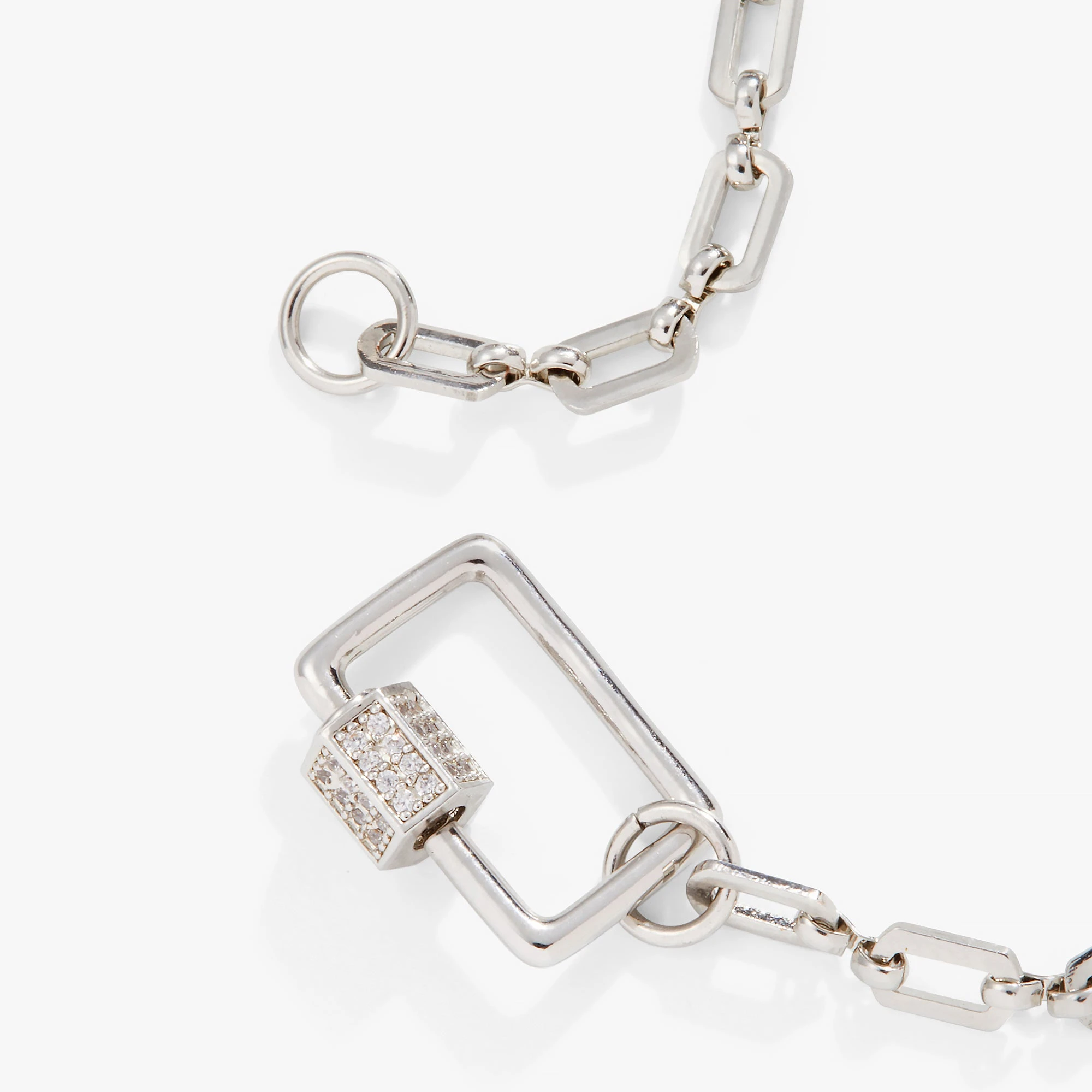 Open Link Square Carabiner Bracelet 4 Open Link Square Carabiner Bracelet - Image 2