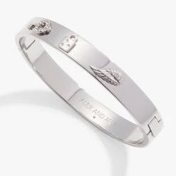 Pavé Lock + Key Hinged Bangle Bracelet 7 Pavé Lock + Key Hinged Bangle Bracelet -Alex And Ani Bracelets Shop pave evil eye hinged bangle bracelet alt1 A22SYHIBRSS