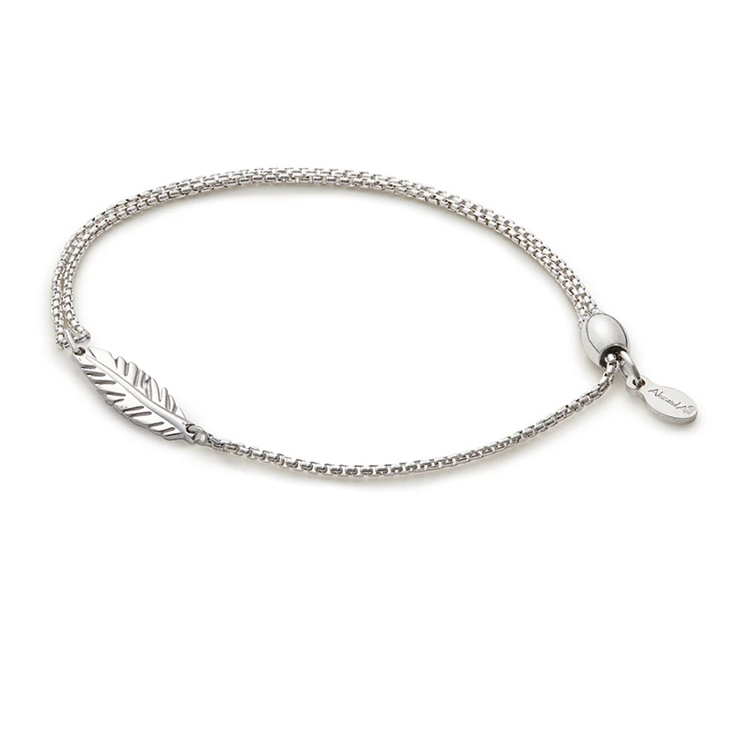 Feather Pull Chain Bracelet 3 Feather Pull Chain Bracelet