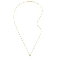 Cross Necklace, Small -Alex And Ani Bracelets Shop pc18en11g front