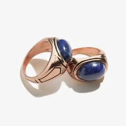 Sodalite Gemstone Signet Ring 8 Sodalite Gemstone Signet Ring -Alex And Ani Bracelets Shop pc19ersig02r alt v2
