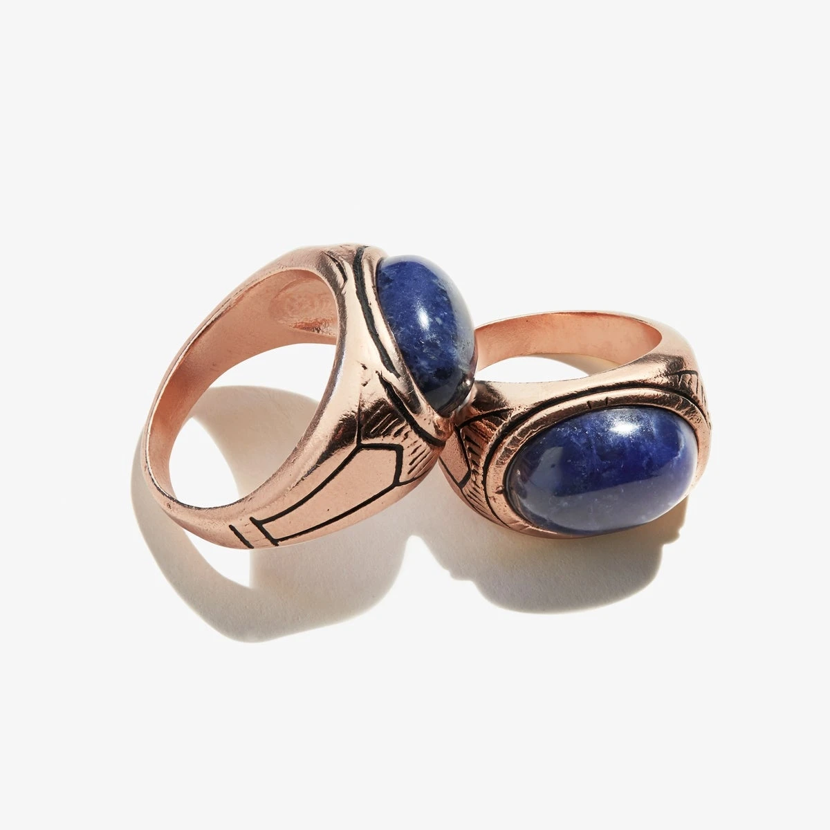 Sodalite Gemstone Signet Ring 5 Sodalite Gemstone Signet Ring - Image 3