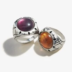 Fluorite Gemstone Signet Ring 8 Fluorite Gemstone Signet Ring -Alex And Ani Bracelets Shop pc19ersig03s alt 1