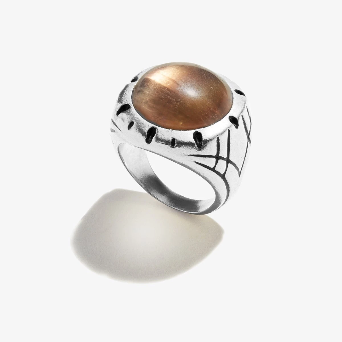 Fluorite Gemstone Signet Ring 4 Fluorite Gemstone Signet Ring - Image 2