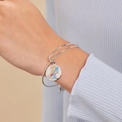 Peanuts™ Linus Charm Bangle -Alex And Ani Bracelets Shop peanuts linus charm bangle bracelet onmodel AS21PNUTS8SS30179