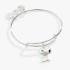 Peanuts™ Snoopy Bouquet Charm Bangle Bracelet -Alex And Ani Bracelets Shop peanuts snoopy bouquet charm bangle bracelet AS752923SS