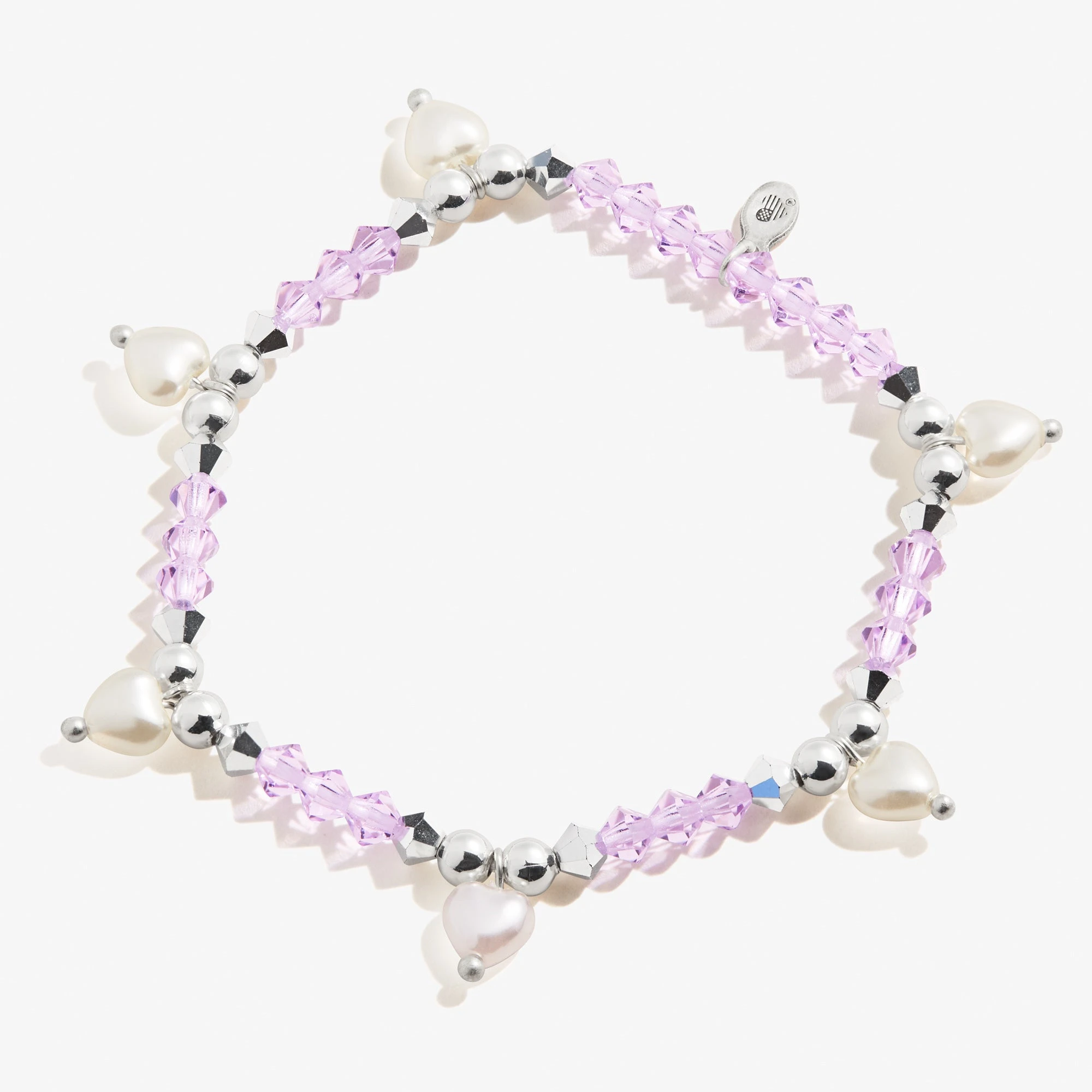 Pearl Hearts Stretch Bracelet 3 Pearl Hearts Stretch Bracelet