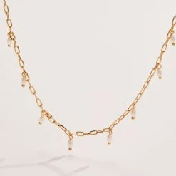 Pearl Tear Drop Necklace -Alex And Ani Bracelets Shop pearl tear drop necklace A22PTDNKSG