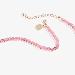 Pink Coral Beaded Necklace, Adjustable 7 Pink Coral Beaded Necklace, Adjustable -Alex And Ani Bracelets Shop pink coral beaded necklace adjustable back AA638822CORAR