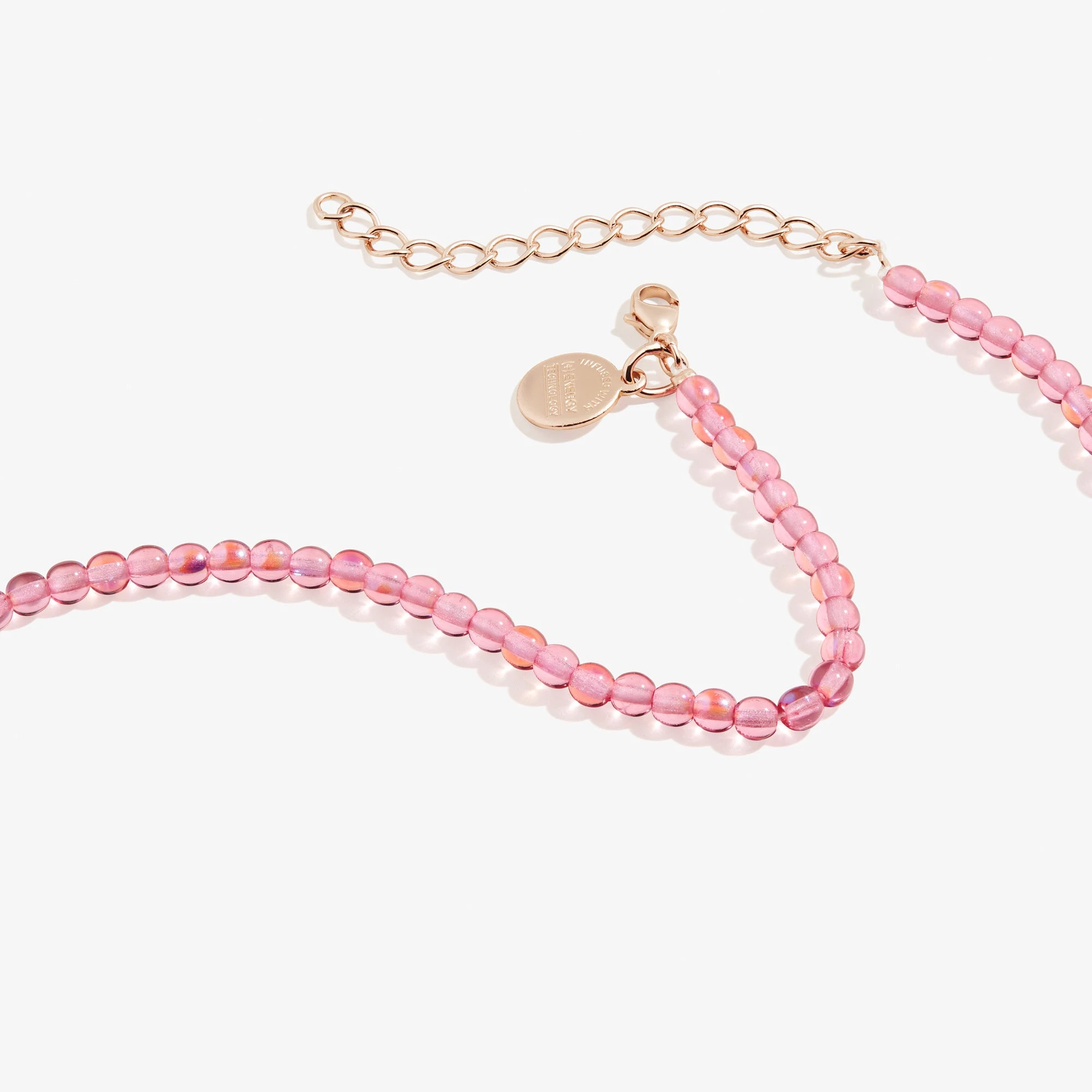 Pink Coral Beaded Necklace, Adjustable 5 Pink Coral Beaded Necklace, Adjustable - Image 3